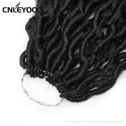Made in China low temperature fiber soft artificial crochet braid wig human hair